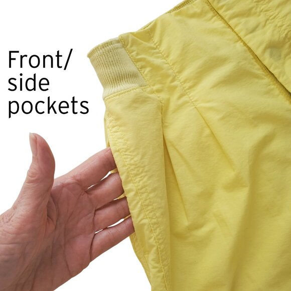 Free People FP Movement Mesmerize Me Yellow Cargo Pants High Rise Sz XS - Picture 7 of 16